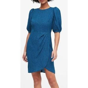 Banana republic puff sleeve sheath dress size 6 Petite